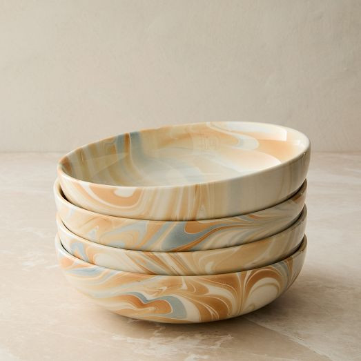 Marble Swirl Pasta Bowl Sets | West Elm (US)