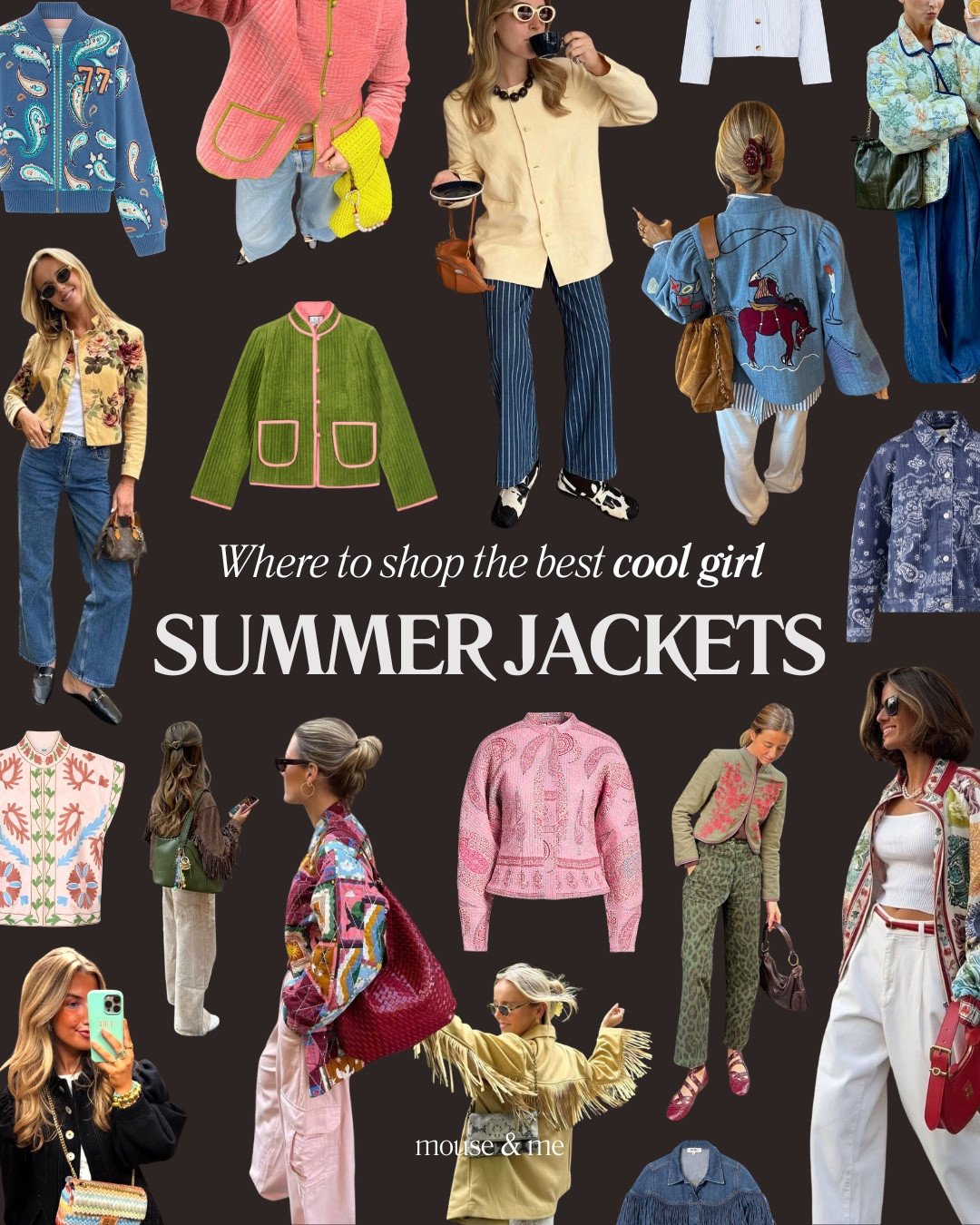 Jackets we’re loving ✨ if you know us then you know there’s gonna be some fringe & some embroidery mixed in with everyday staples & lots of quilted numbers 🎀. 

Comment LINKS to shop the edit 👇

#summerjacket #jackets #quiltedjacket #denimjacket #springjacket

[where to shop the coolest summer jackets for 2026]

#LTKuk