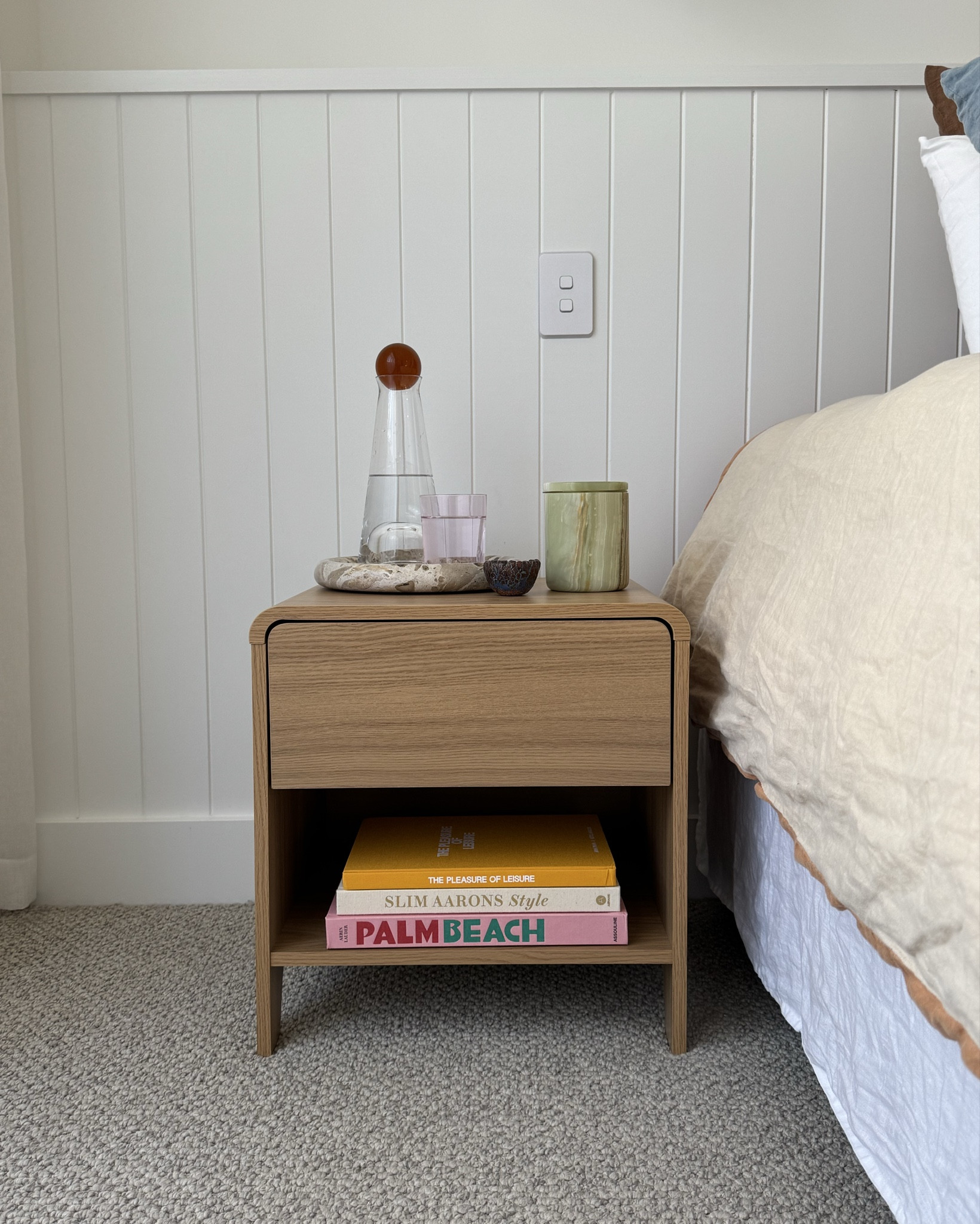 I recently updated my bedsides to the Raphael single drawer tables from Temple & Webster and love the versatility of them! A drawer to hide all the things you don’t want to display and an open shelf for the things that you do  

#LTKhome #LTKaustralia