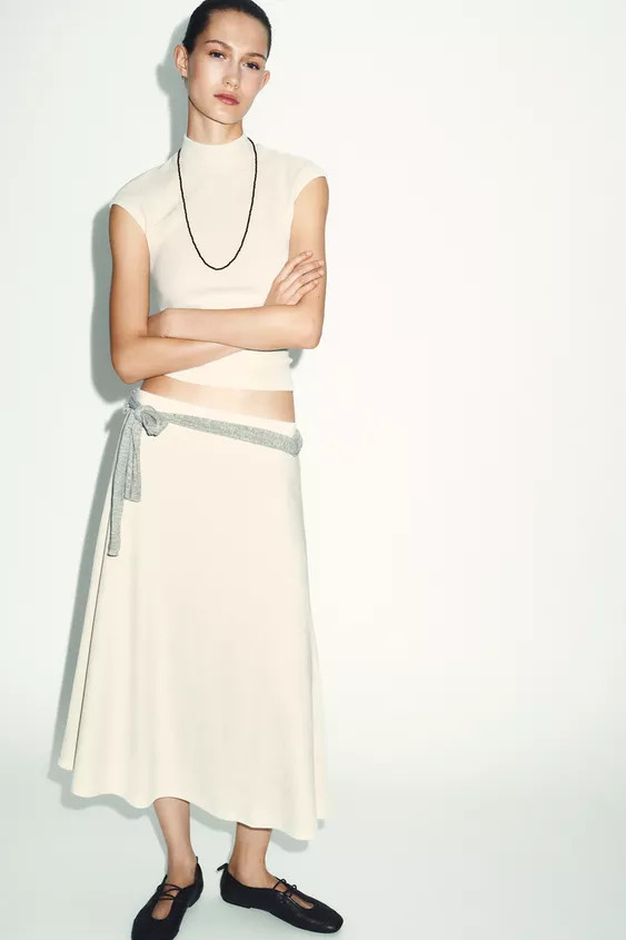 SOFT CAPE SKIRT | Zara UK