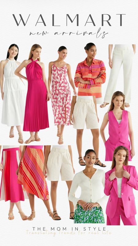 Walmart new arrivals, spring dress, event dress, midi skirt, bermuda shorts, blazer, spring fashion 

#LTKfindsunder100 #LTKfindsunder50