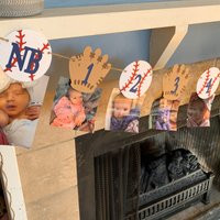 Baseball Photo Banner - Milestone Banner First Birthday Decorations Concessions | Etsy (US)