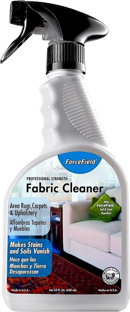 ForceField® Fabric Cleaner Professional Strength, Deeply Penetrates Water Safe Fabric & Fibers o... | Amazon (US)