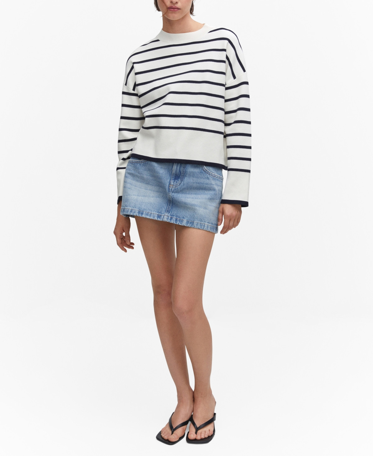 Mango Women's Low Rise Denim Mini Skirt | Macys (US)