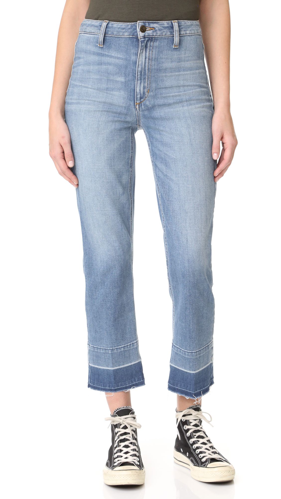 Jane High Rise Straight Crop Jeans | Shopbop