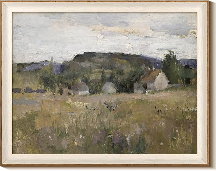 InSimSea Framed Canvas Wall Art Prints, Framed Canvas Art Wall Decor, Abstract Serene Countryside... | Amazon (CA)