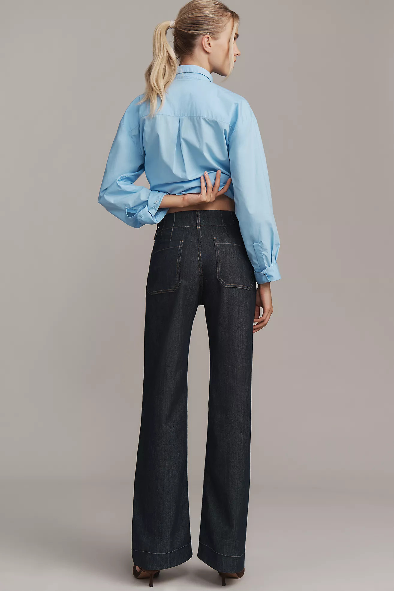 The Colette Full-Length Wide-Leg Jeans by Maeve | Anthropologie (US)