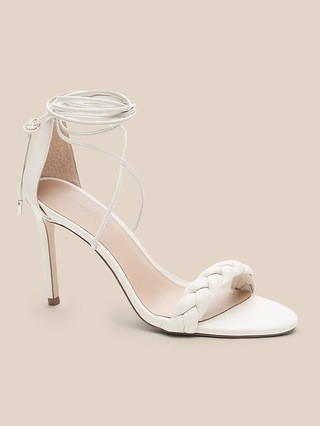 Braided Leather Heels | Banana Republic (US)