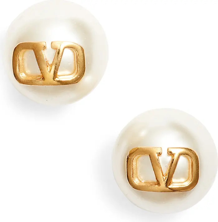 VLOGO Imitation Pearl Stud Earrings | Nordstrom