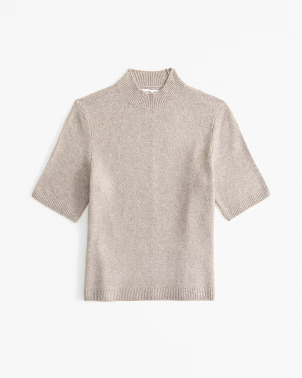 Women's Skimming Mockneck Sweater Tee | Women's Tops | Abercrombie.com | Abercrombie & Fitch (US)