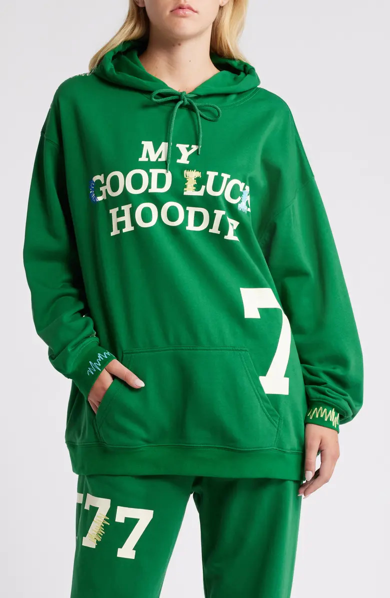 My Good Luck Cotton Blend Hoodie | Nordstrom