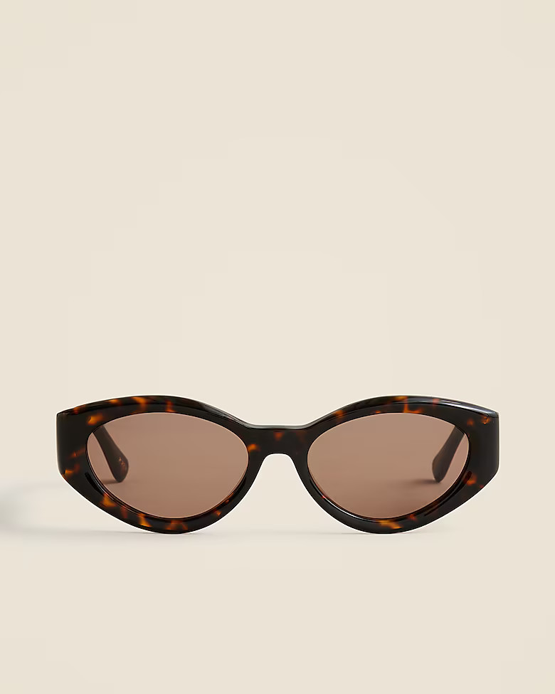 Beveled oval sunglasses | J. Crew US
