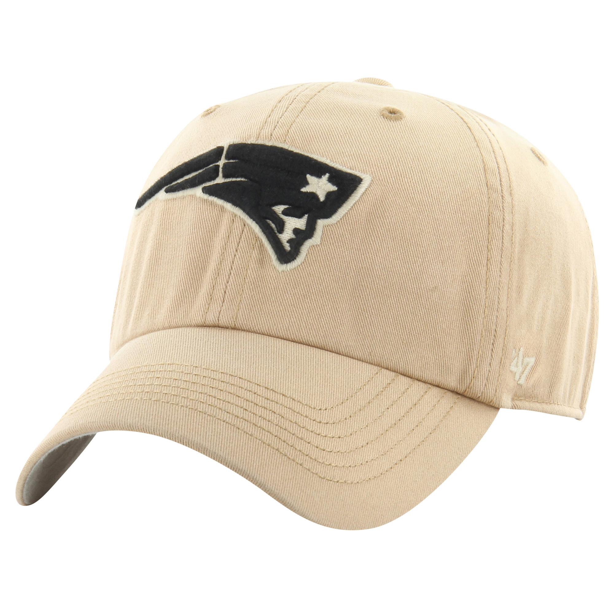 Men's '47 Khaki New England Patriots Dusted Relaxed Franchise Fitted Hat | Fanatics