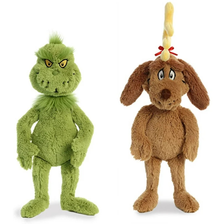 Aurora World Plush - Dr. Seuss - Max 18in with Dr. Seuss - Grinch 18in | Walmart (US)