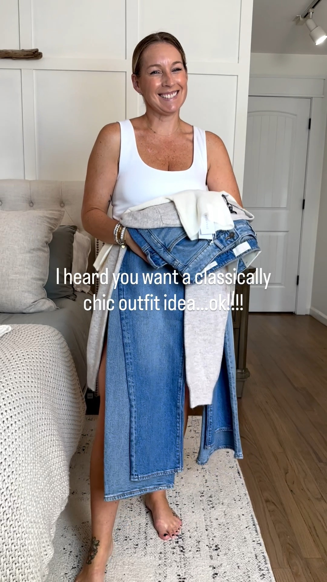 Great staples for an amazing price point! True size everything. Medium tops and 29/8 regular jeans. Large white tank. 8 flats and booties. The bag 🫠🫠🫠



#LTKgrwm #LTKMidsize #LTKootd