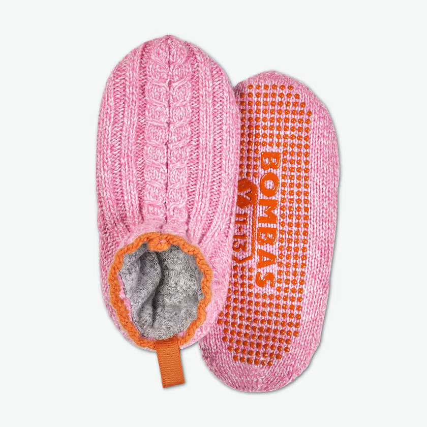 Youth Cable Knit Gripper Slipper | Bombas