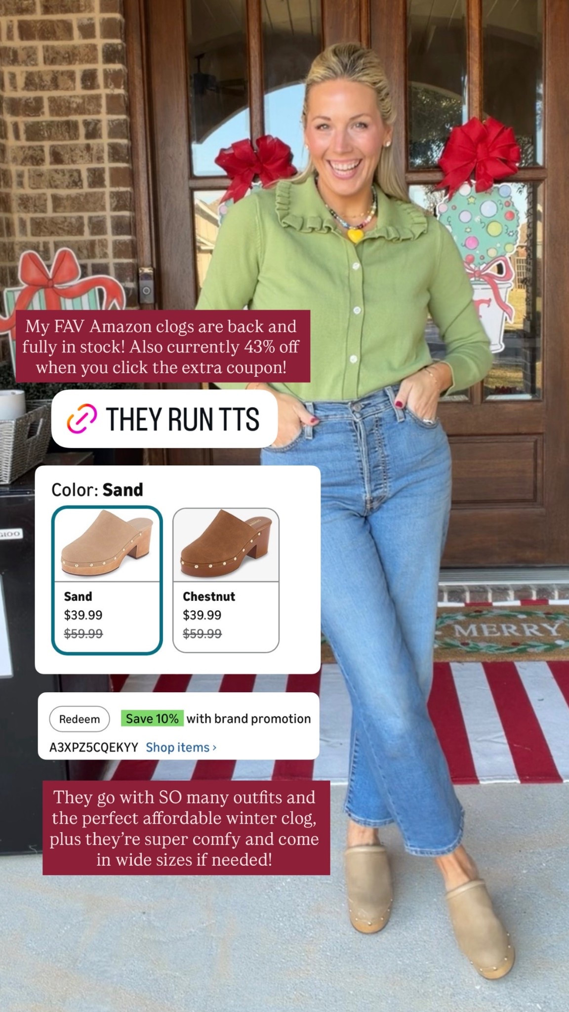 The best clogs! Full stocked on Amazon and run TTS. Wide sizes are offered too! 

#LTKSaleAlert #LTKootd #LTKFindsUnder50