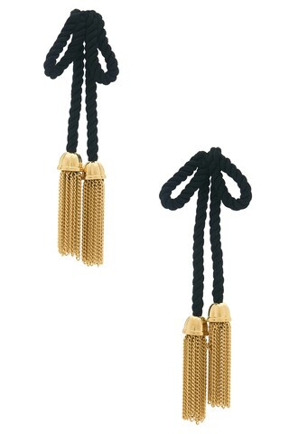 Velvet Bow Tassel Earrings
                    
                    Lele Sadoughi | Revolve Clothing (Global)