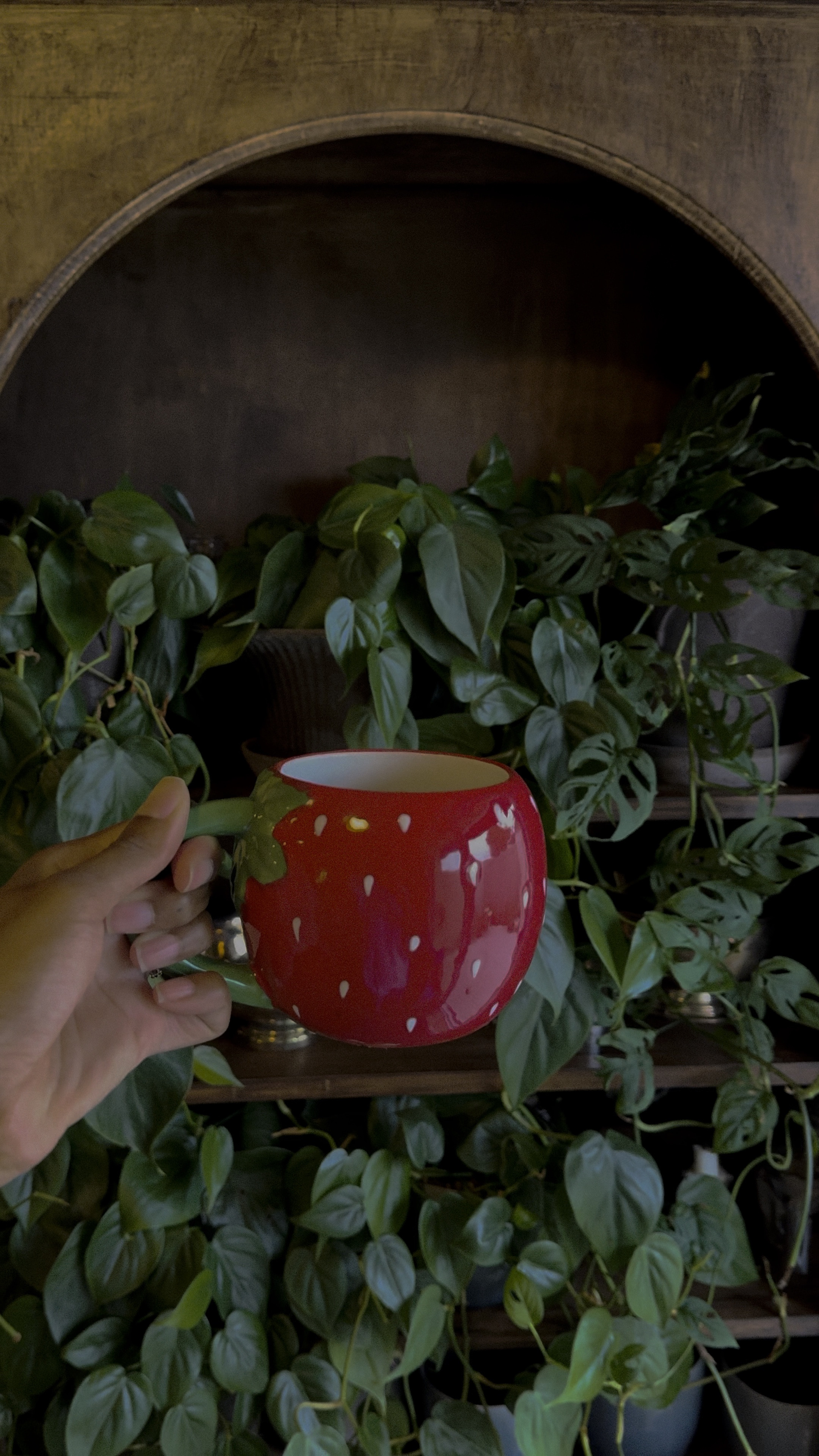 Found the cutest chic strawberry mug! Drinking my lattes from it everyday, but it’s also large enough for soup! 😋 

#LTKHoliday #LTKHome