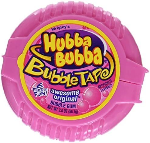 Hubba Bubba Gum Awesome Original Bubble Gum Tape, 2 Ounce (Pack of 6) | Amazon (US)