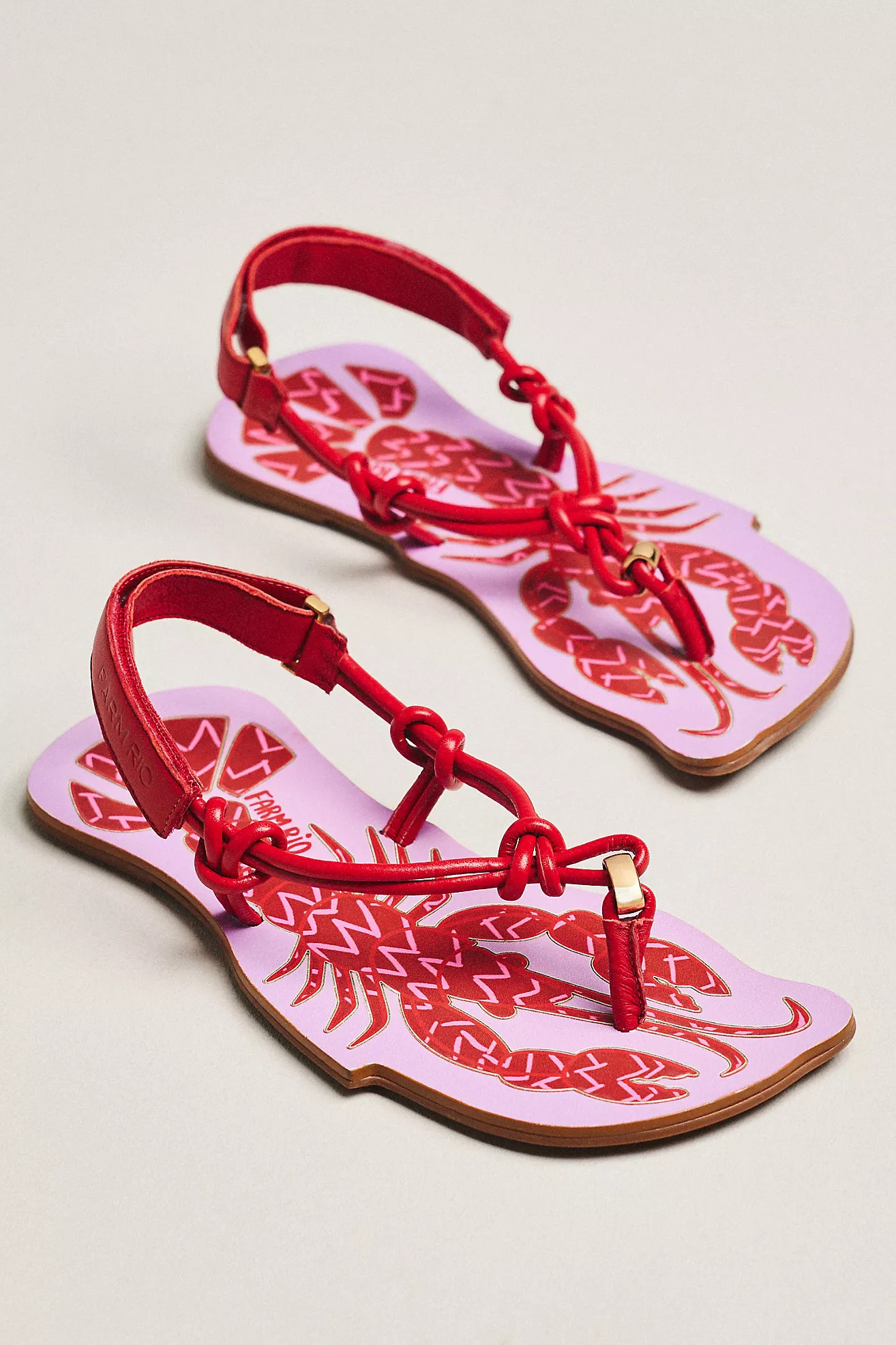 Farm Rio Lobster Slingback Sandals | Anthropologie (US)