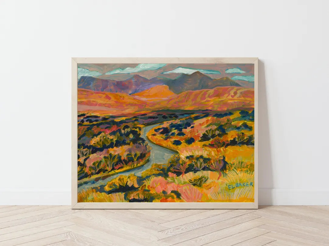 Big Bend National Park Art Print: Vintage Western Landscape Poster - Etsy | Etsy (US)