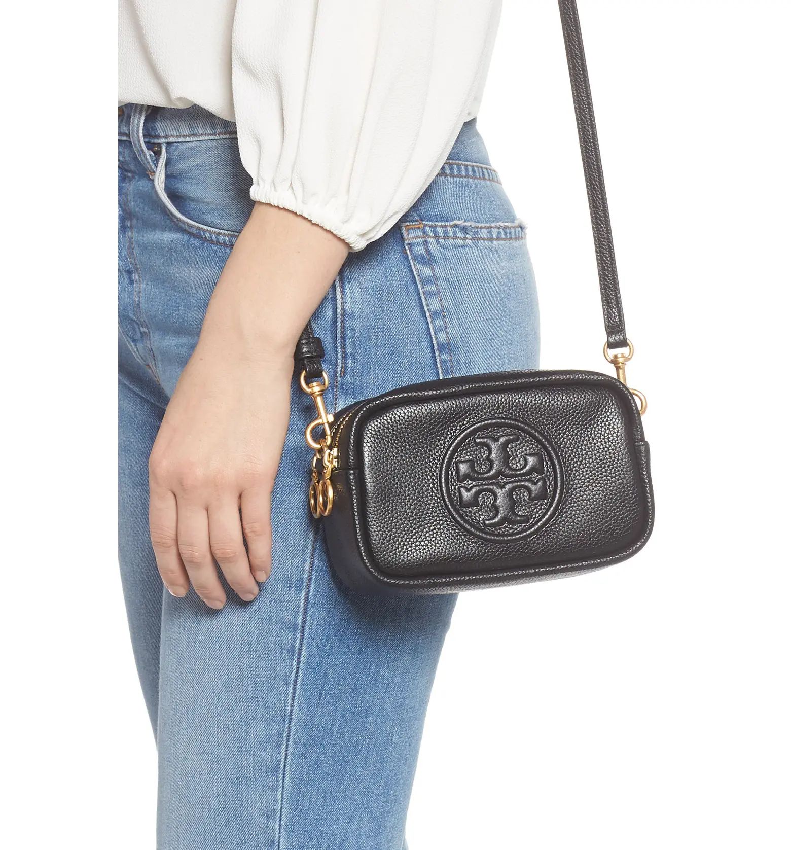 Perry Bombe Leather Crossbody Bag | Nordstrom