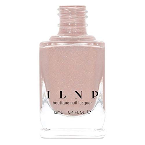 ILNP Overcoat - Creamy Beige Neutral Nude Nail Polish, Subtle Holographic, Chip Resistant, 7-Free... | Amazon (US)