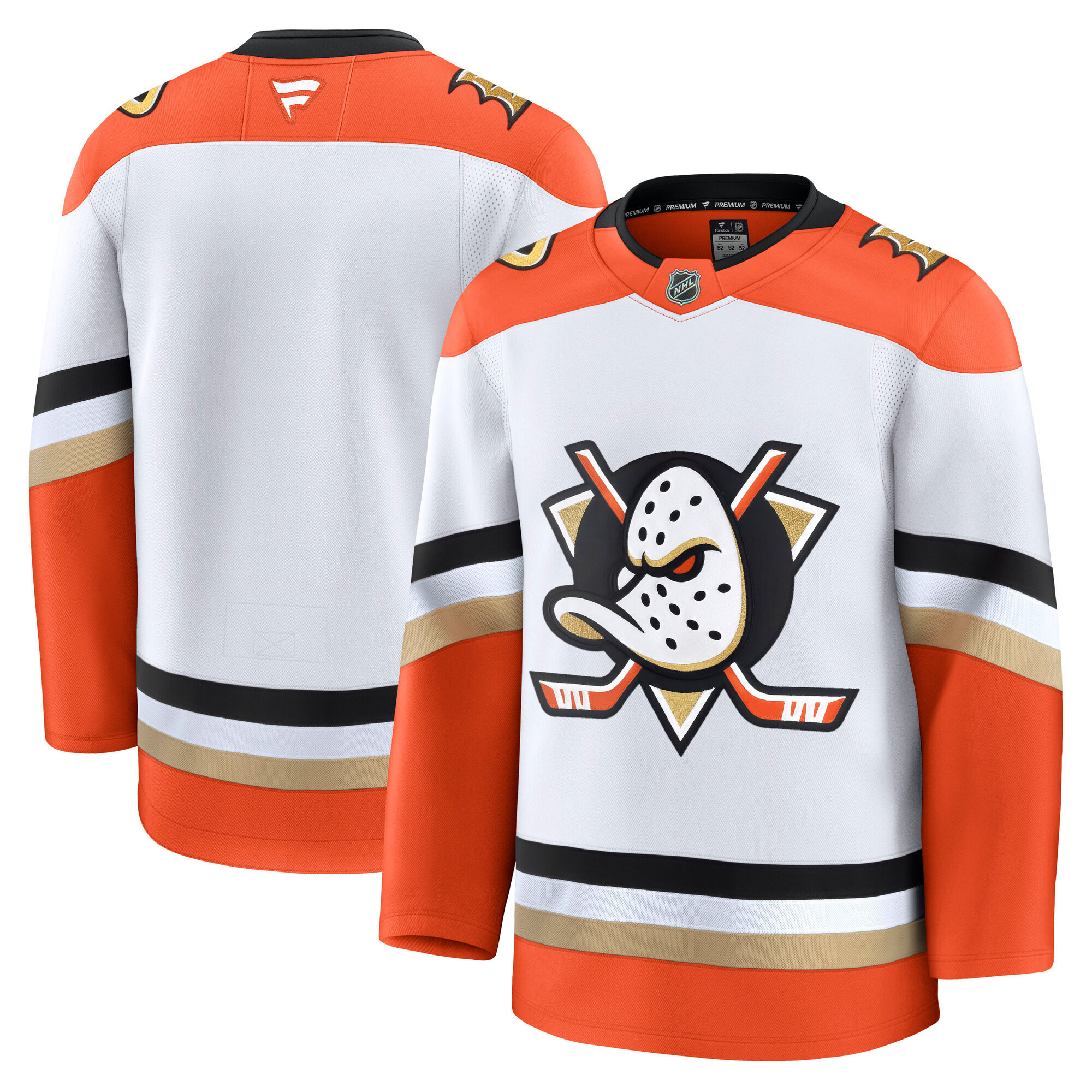 Men's Fanatics White Anaheim Ducks Away Premium Jersey | Fanatics