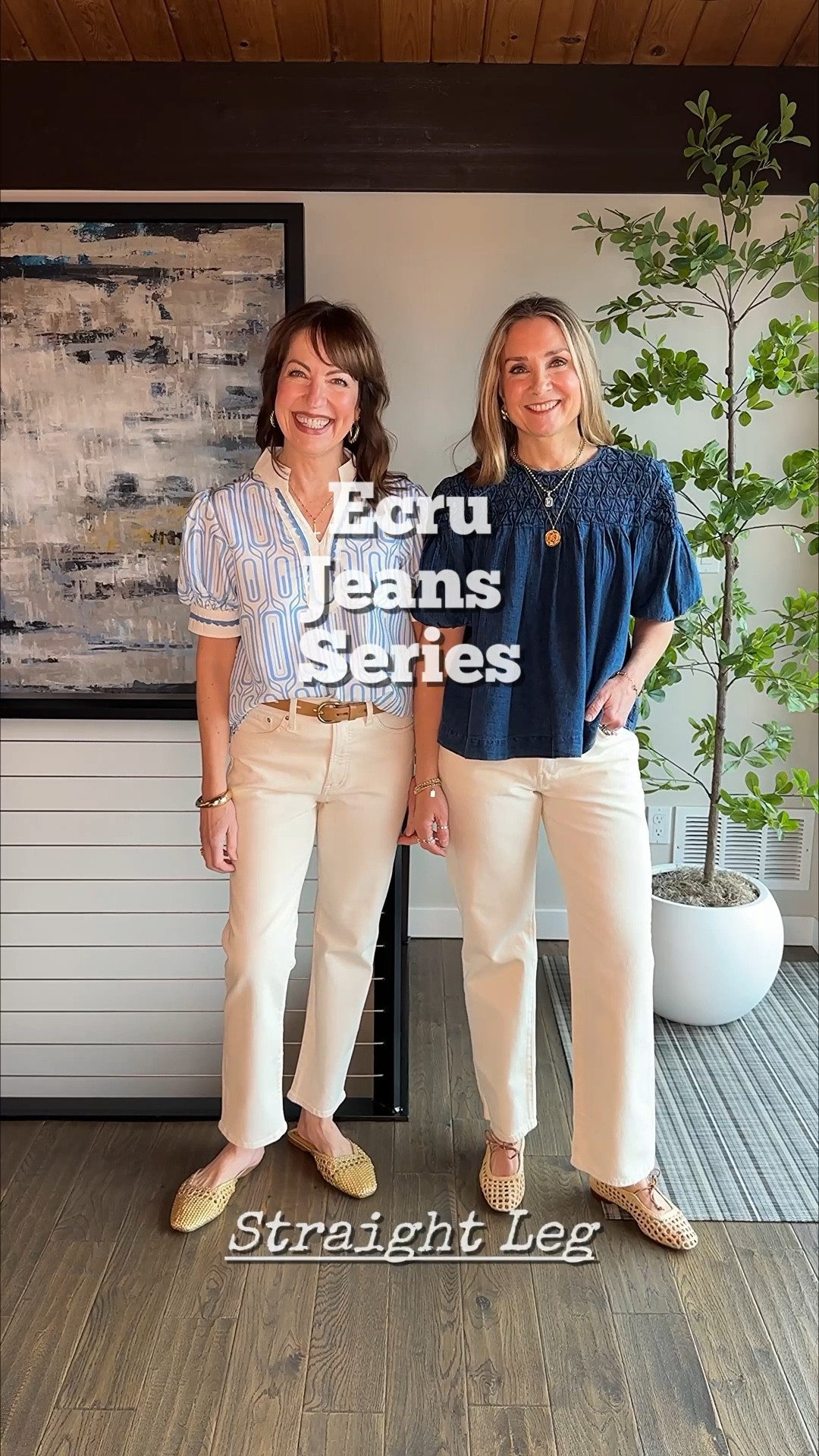 Comment SHOP for outfit links! 
Ecru jeans are so fresh for spring!🌸 These are our favorite straight leg styles! We also linked our cute spring tops and shoes. We are both 5’6, small in tops and 26/27 in pants! 
How to Shop:🛍️
-Comment SHOP for outfit links
-Click the link in our bio to shop
-Watch our stories for links! 

Ecru jeans, Madewell, straight leg jeans, Anthropologie, blue top, puff sleeve top, Sam Edelman, Levi’s


#LTKgrwm #LTKootd #LTKOver40