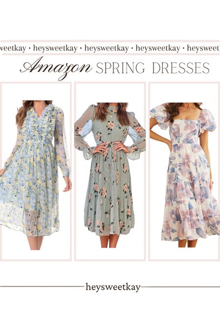 Amazon fashion finds spring & Easter dressess