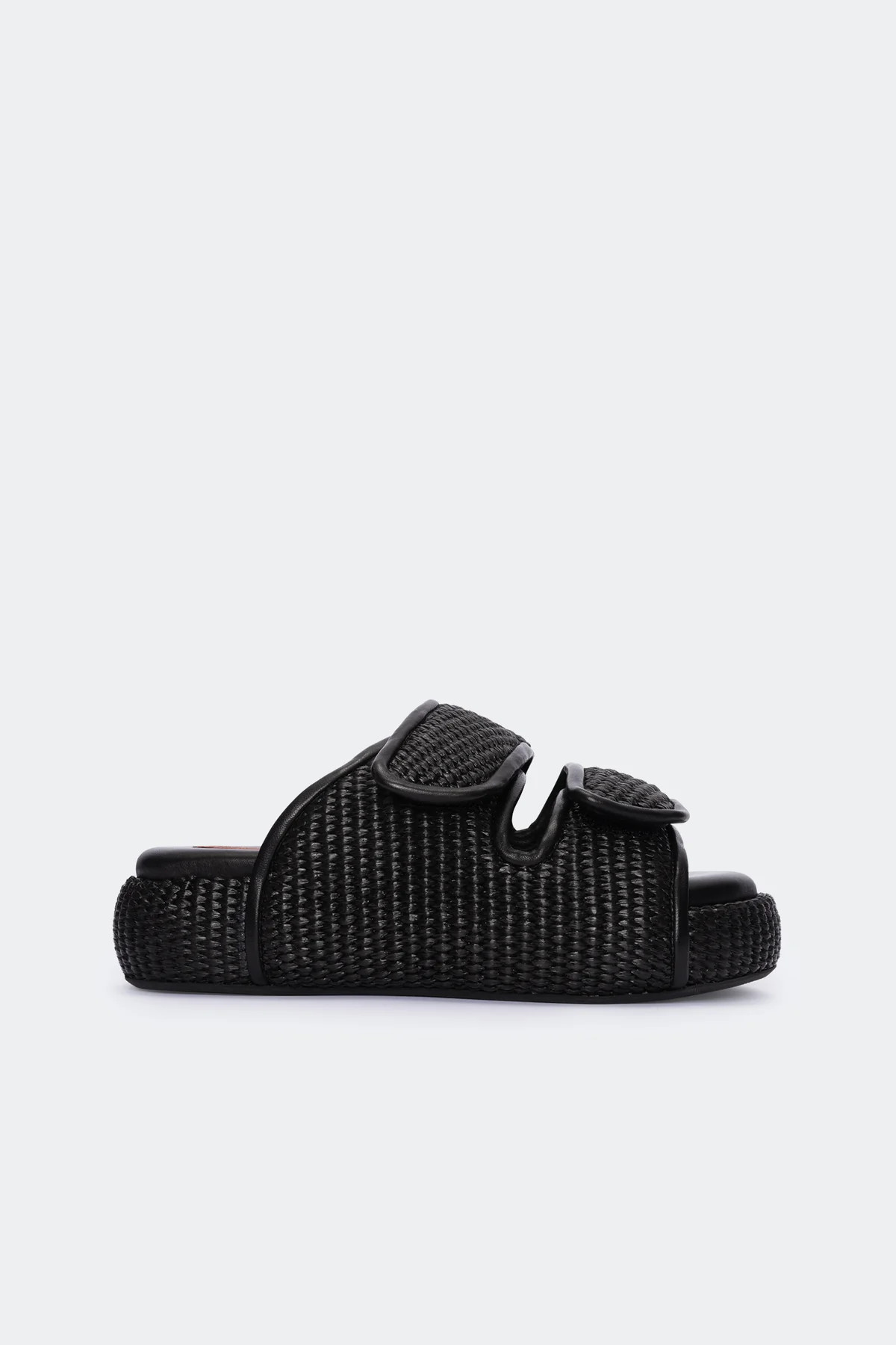 Cro
           Slide in Black Raffia | Simon Miller