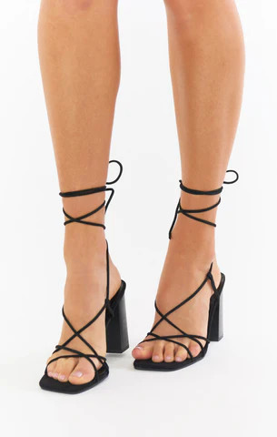 Billini Zahari Wrap Up Heel ~ Black Suede | Show Me Your Mumu