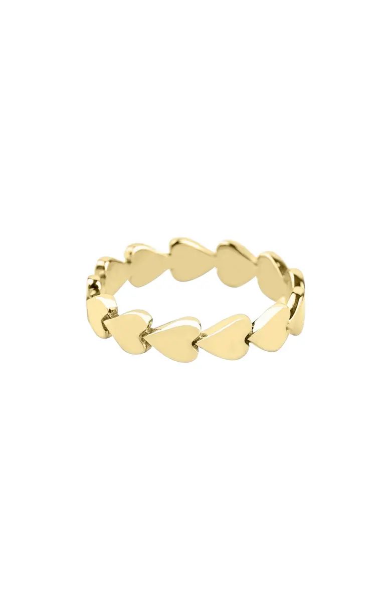 Tiny Tags Perfectly Imperfect Heart Band Ring | Nordstrom | Nordstrom