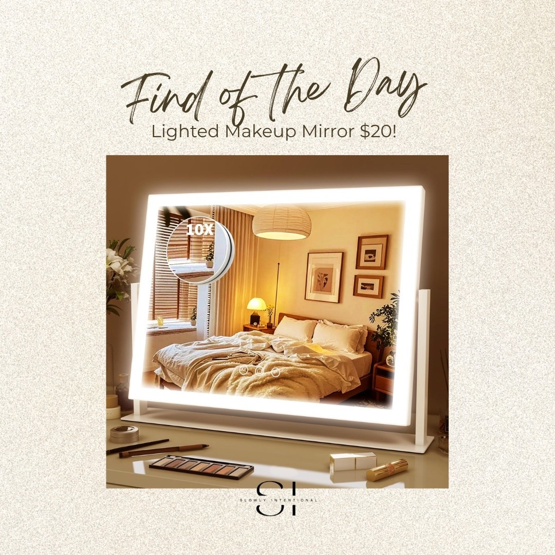 This makeup mirror makes the perfect Mother’s Day gift and for the price you can get yourself one. lighted makeup mirror, vanity mirror with lights, hollywood mirror, 10x magnifying mirror, led vanity light, beauty room decor, dressing table accessories, dorm room essentials, aesthetic room decor, skincare station

#LTKmomlife #LTKMothersDay #LTKselfcare