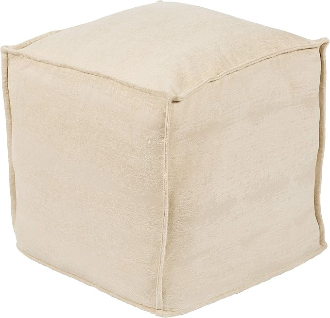 Artistic Weavers Thorin Pouf, 18" x 18" x 18", Khaki | Amazon (US)