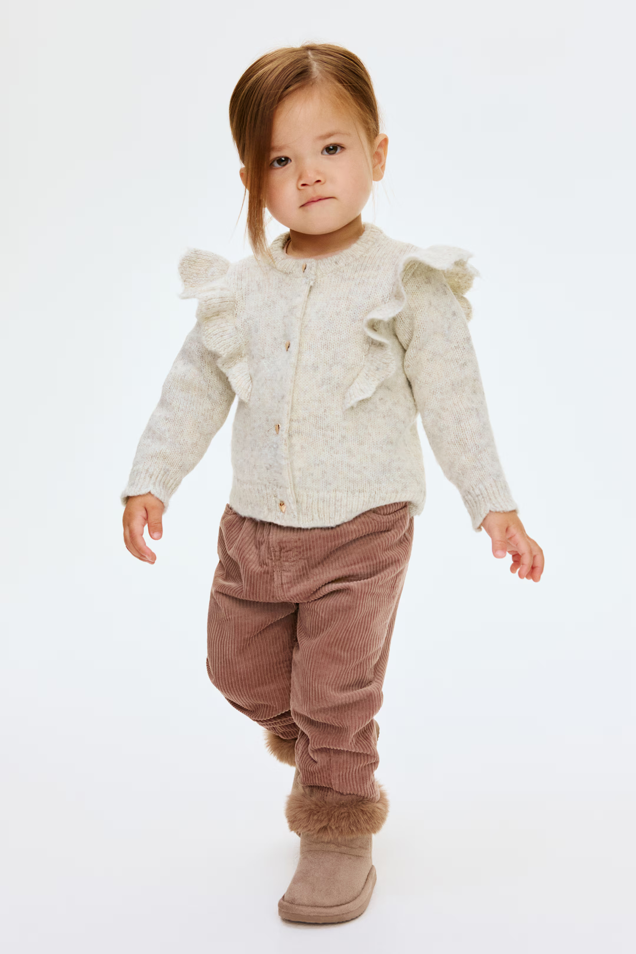 Flounce-Trimmed Cardigan | H&M (US + CA)