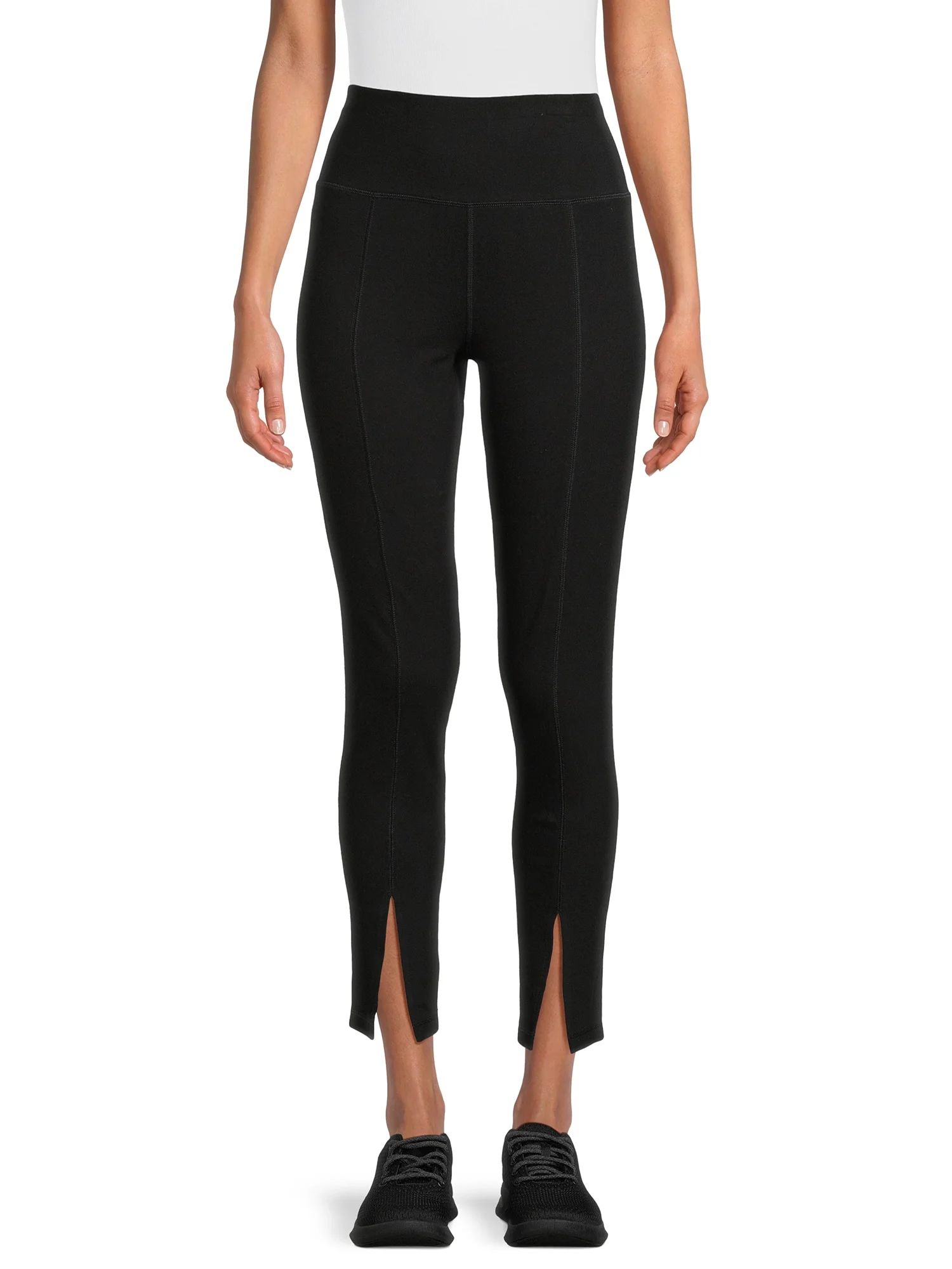 Athletic Works Women's and Women's Plus Front Slit Leggings, Sizes XS-5X | Walmart (US)