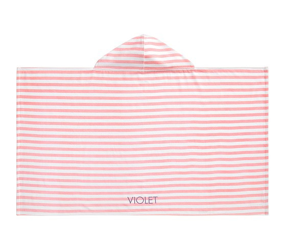 Mini Stripe Kid Beach Hooded Towel UPF 50+ | Pottery Barn Kids
