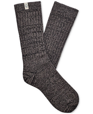 UGG Women's Rib-Knit Slouchy Crew Socks | Macy's