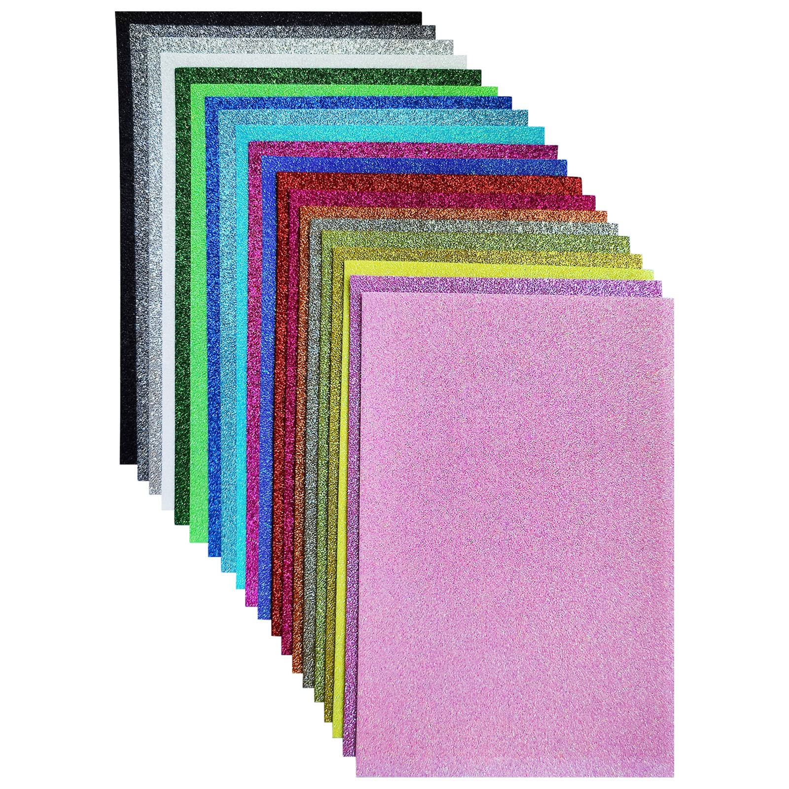 Glitter Felt, Glitter Sheets, 8 x12 inches Felt Glitter for Craft, 20pcs Pack Glitter Felt Fabric... | Amazon (US)