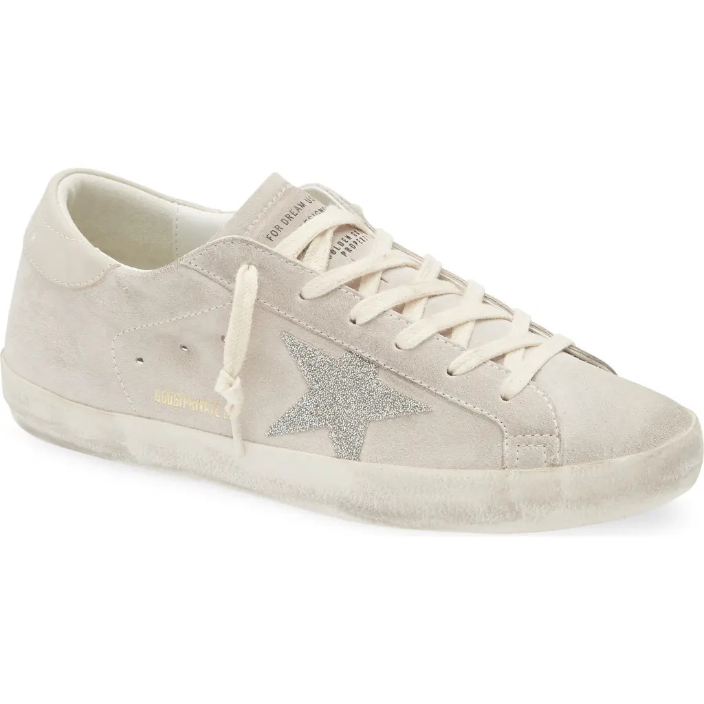 Golden Goose Super-Star Low Top Sneaker in Grey/Silver at Nordstrom, Size 9Us | Nordstrom