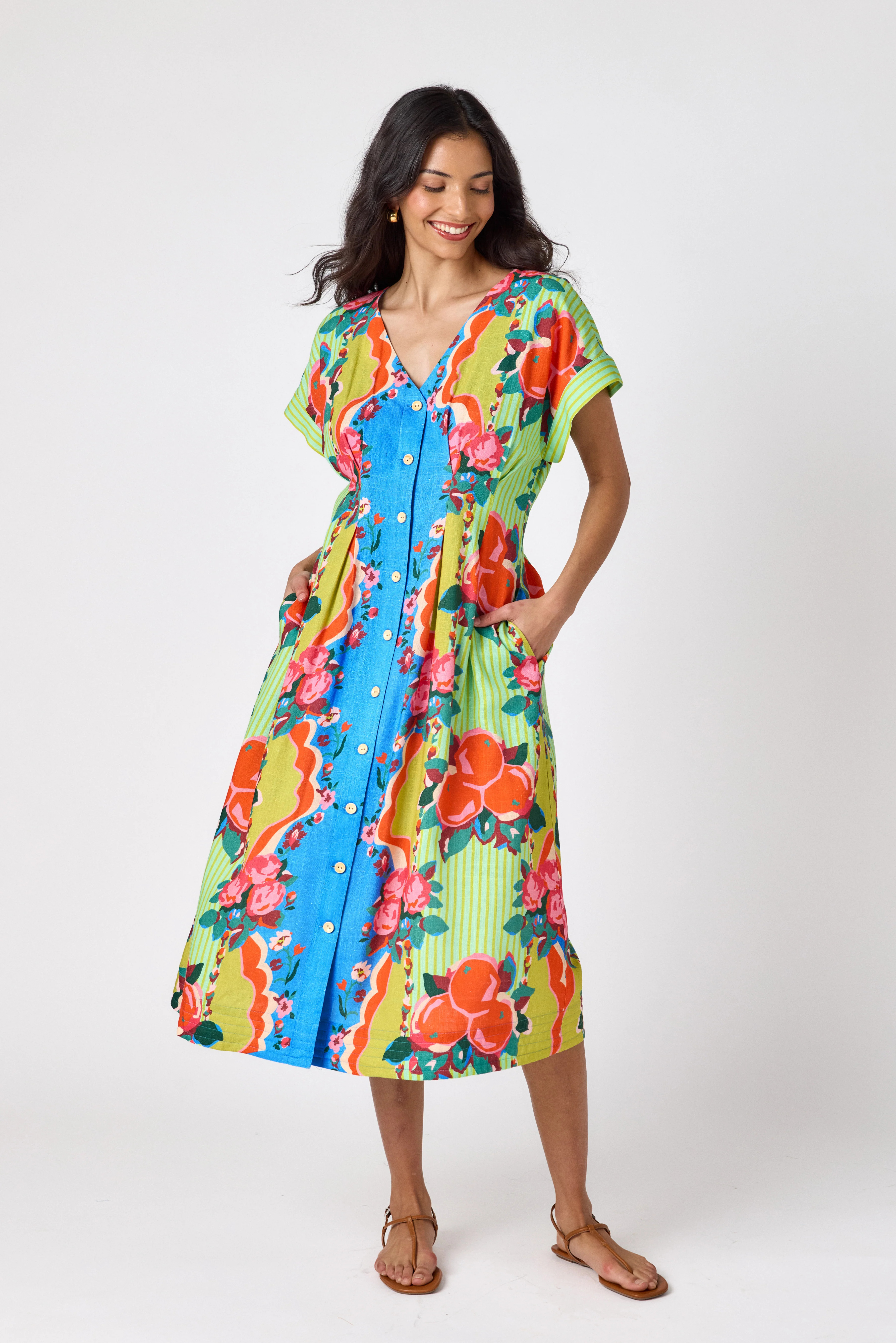 Lennox Dress – Short Sleeve V-Neck Dress | CROSBY by Mollie Burch | CROSBY by Mollie Burch