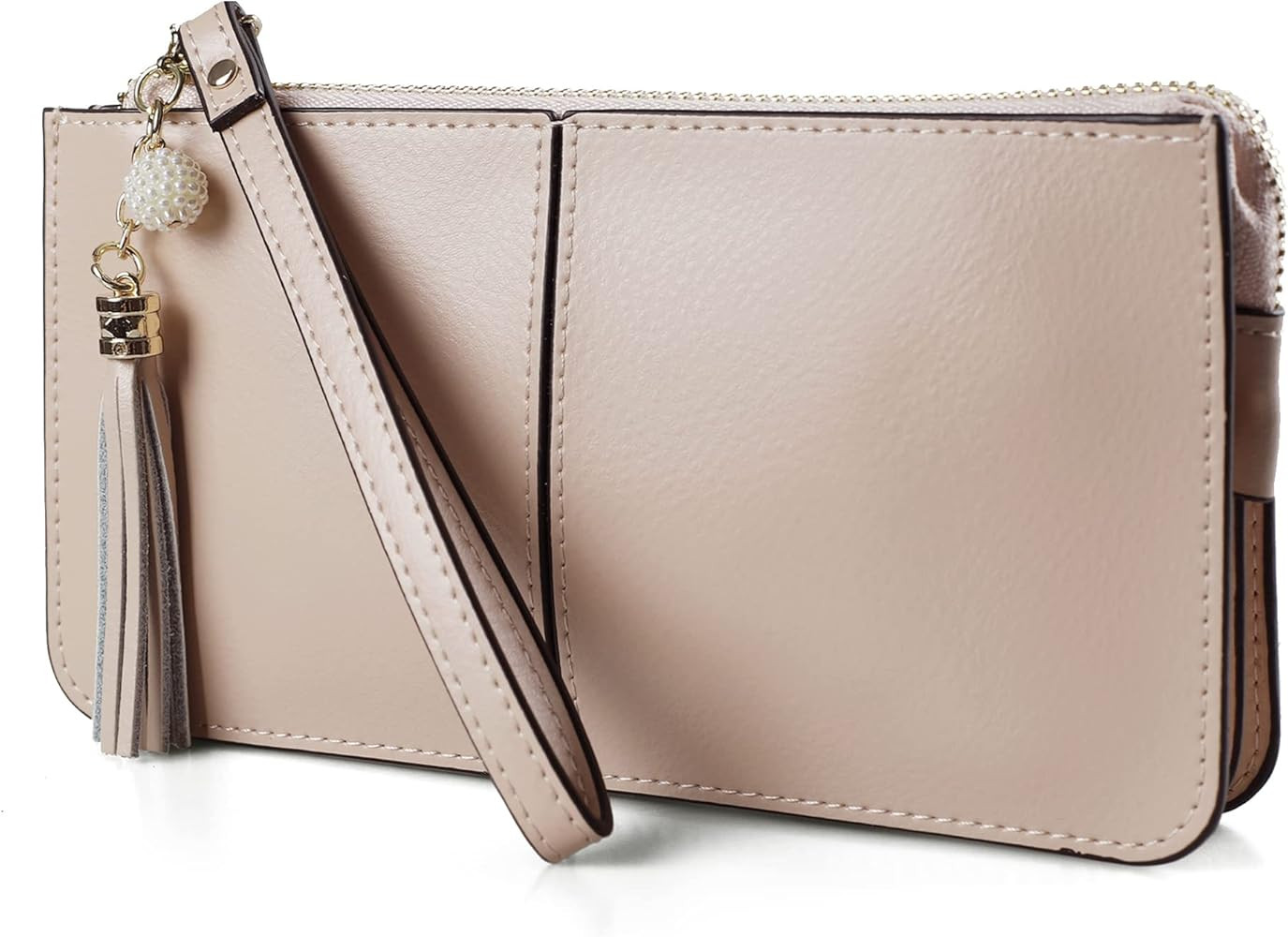 befen Genuine Leather Wristlet Clutch for Women Ultra-Slim Ladies Credit Card Holder Wallet Purse... | Amazon (US)
