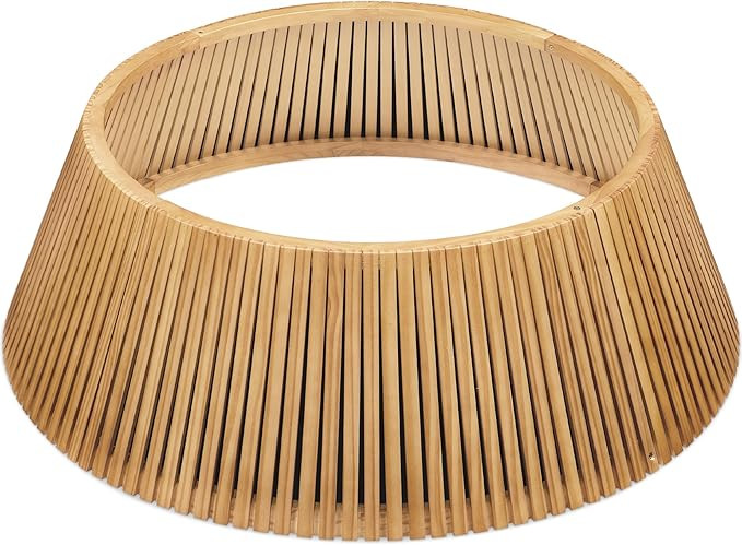 Best Choice Products 42in Christmas Tree Collar, Solid Wood Slatted Tree Skirt Holiday Accessory ... | Amazon (US)