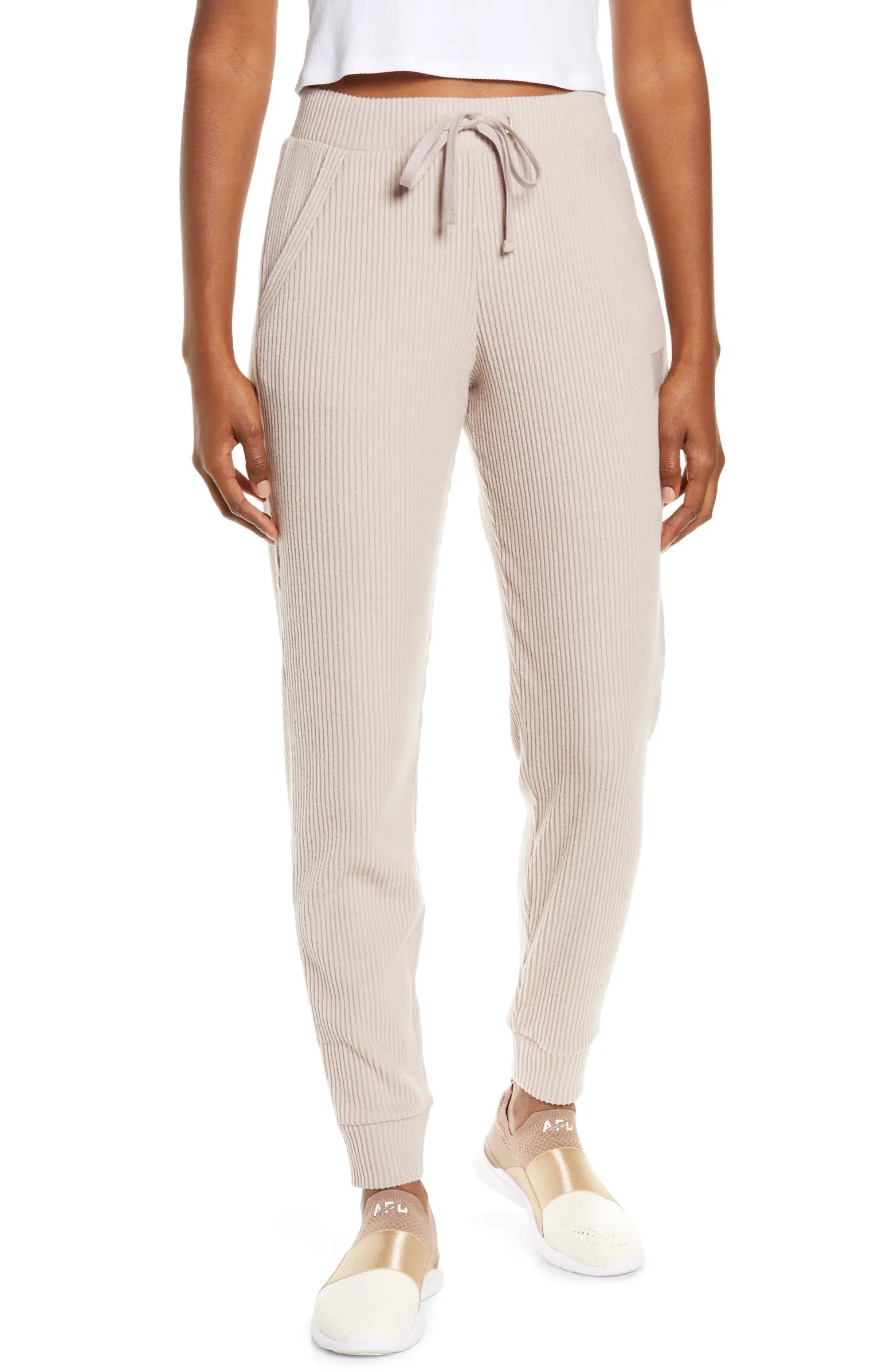 Alo Muse Ribbed High Waist Sweatpants | Nordstrom | Nordstrom