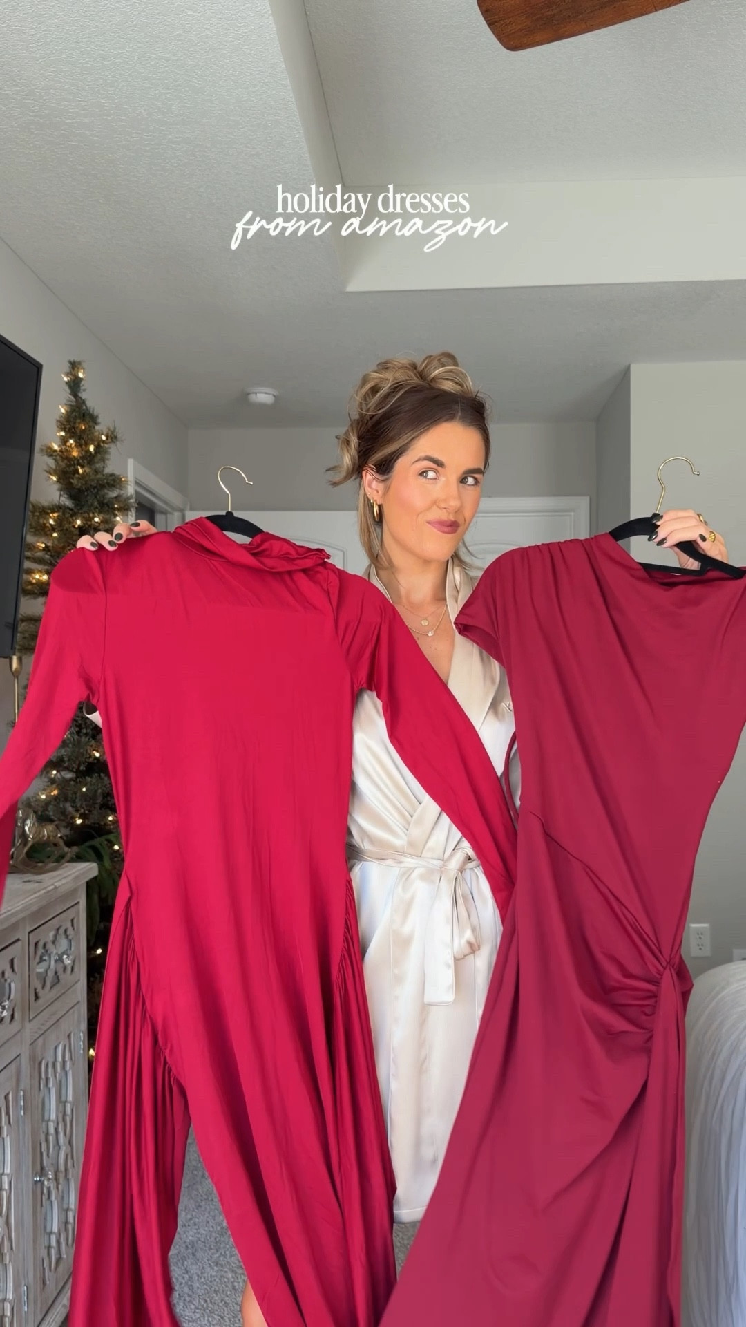 amazon holiday dresses ! im in a small :) shoes are from last year but i found similar 💌✨♥️

#LTKHoliday #LTKTall #LTKootd