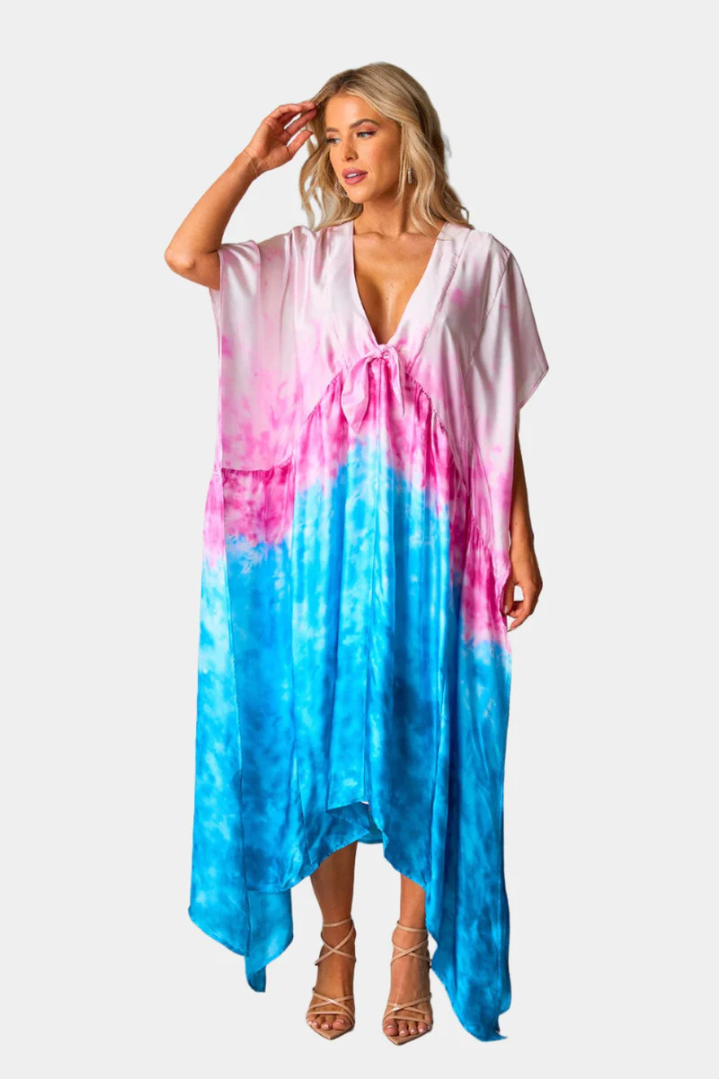 Mamie Caftan Maxi Dress - Shoreline | BuddyLove