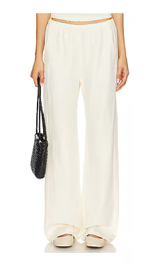 Enza Costa Twill Everywhere Pant in Vanilla from Revolve.com | Revolve Clothing (Global)