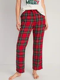 Printed Flannel Pajama Pants for Women | Old Navy (US)